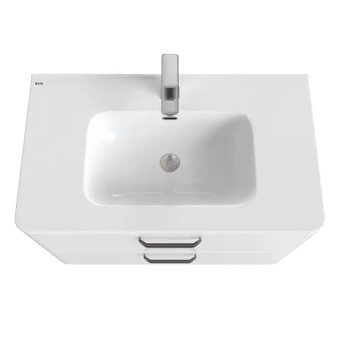 Тумба с раковиной IDDIS Brick 80, подвесная, Белая, BRI80W0i95K фото 5