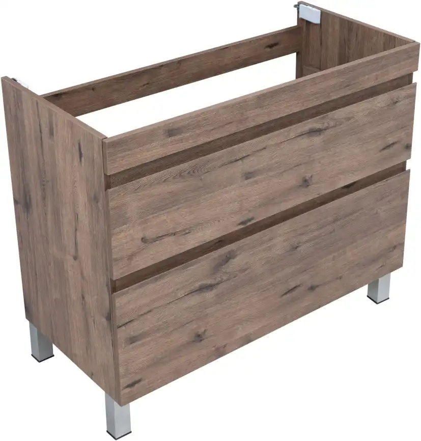 Тумба под раковину Aquanet Нота New 100 напольная, дуб веллингтон табак, 344148 фото 9