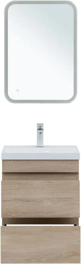 Тумба под раковину Aquanet Нота New 50 дуб светлый 334196 фото 7