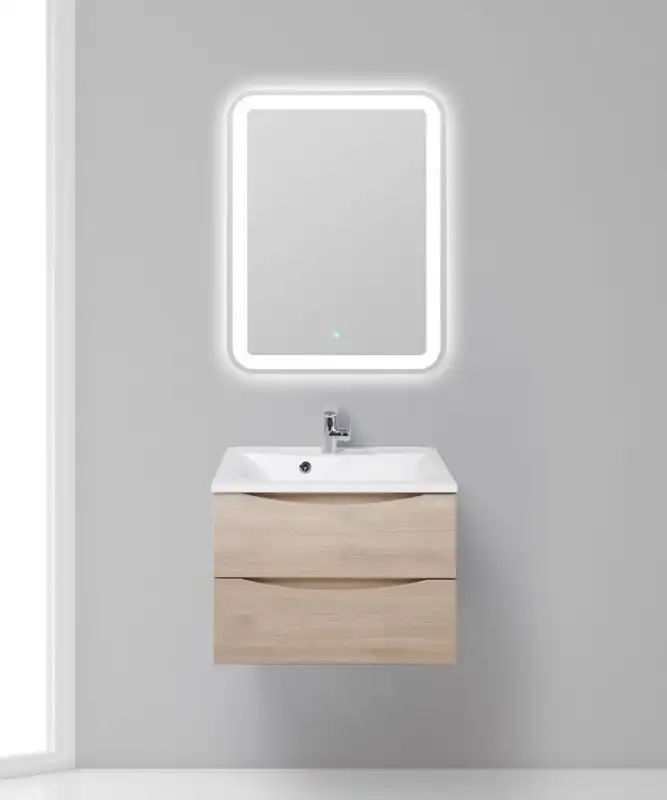 Тумба под раковину BelBagno MARINO-650-2C-SO-RG-P подвесная Rovere Grigio фото 7