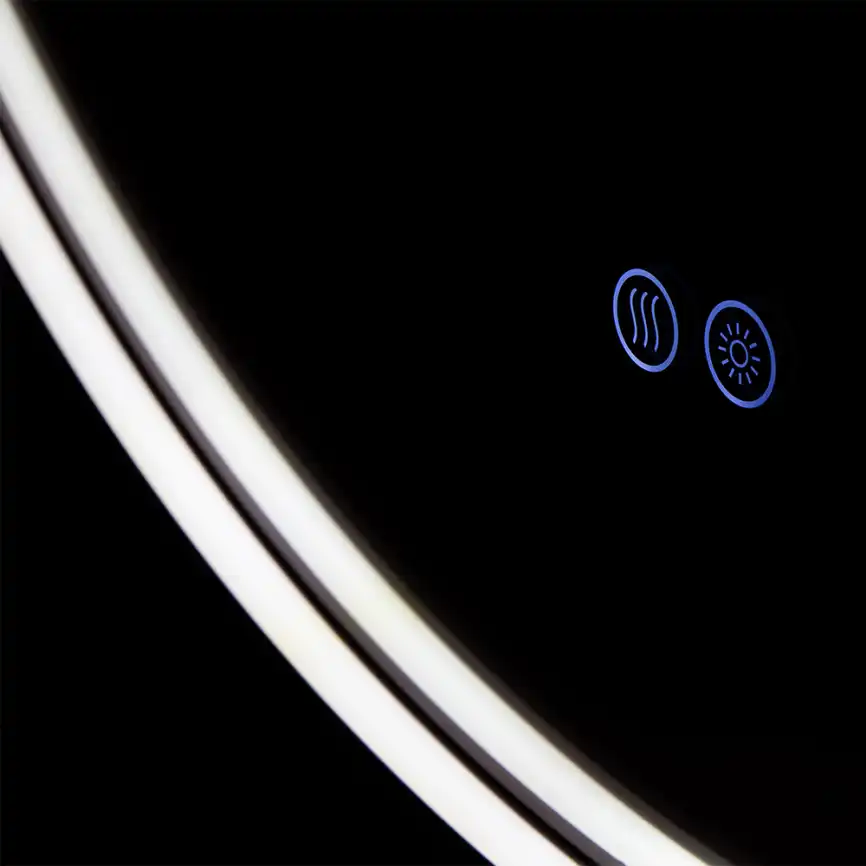 Зеркало с подсветкой AVS AZ 80 см Антипар Брашированное золото фото 5