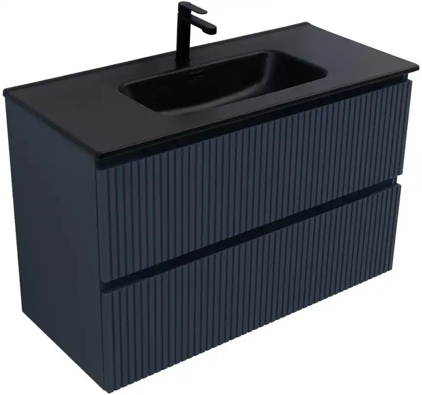 Тумба под раковину Aquanet Джейн (Flat) 100 маренго, подвесная, 335431 фото 15