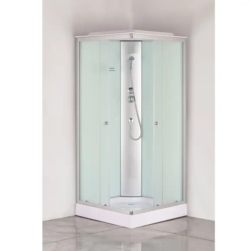 Душевая кабина Loranto 100х100, низкий поддон, Прозрачное стекло, CS-6411F, 100*100*215 фото 2
