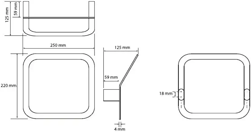 Кольцо для полотенец 25 см BEMETA ORGANIC Хром 157104391 фото 2