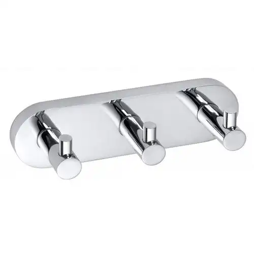 Планка с 3-мя крючками 18,5 см BEMETA OMEGA хром 104405232 фото 1