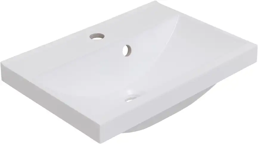 Раковина Aquanet Нота 50 284237 прямоугольная, Белая глянцевая фото 1
