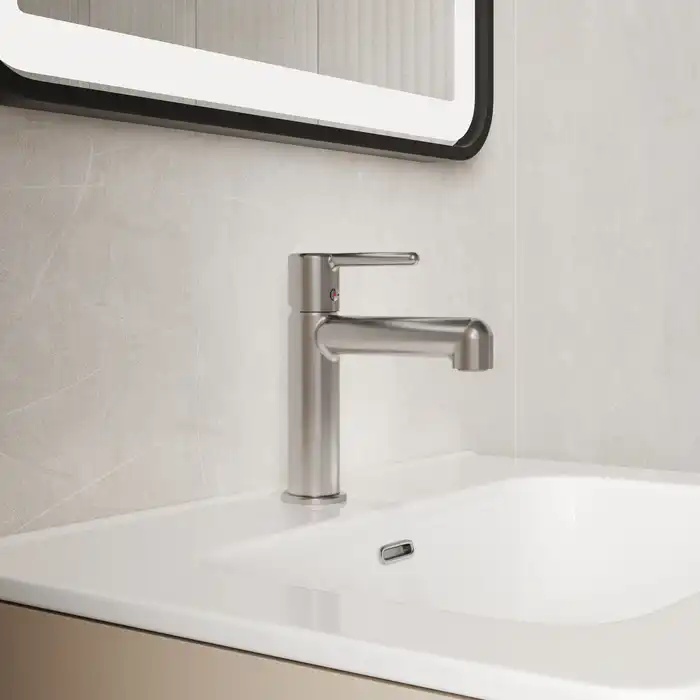 Смеситель для раковины IDDIS Aiger AIGBC00i01  цвет, Матовый хром фото 2