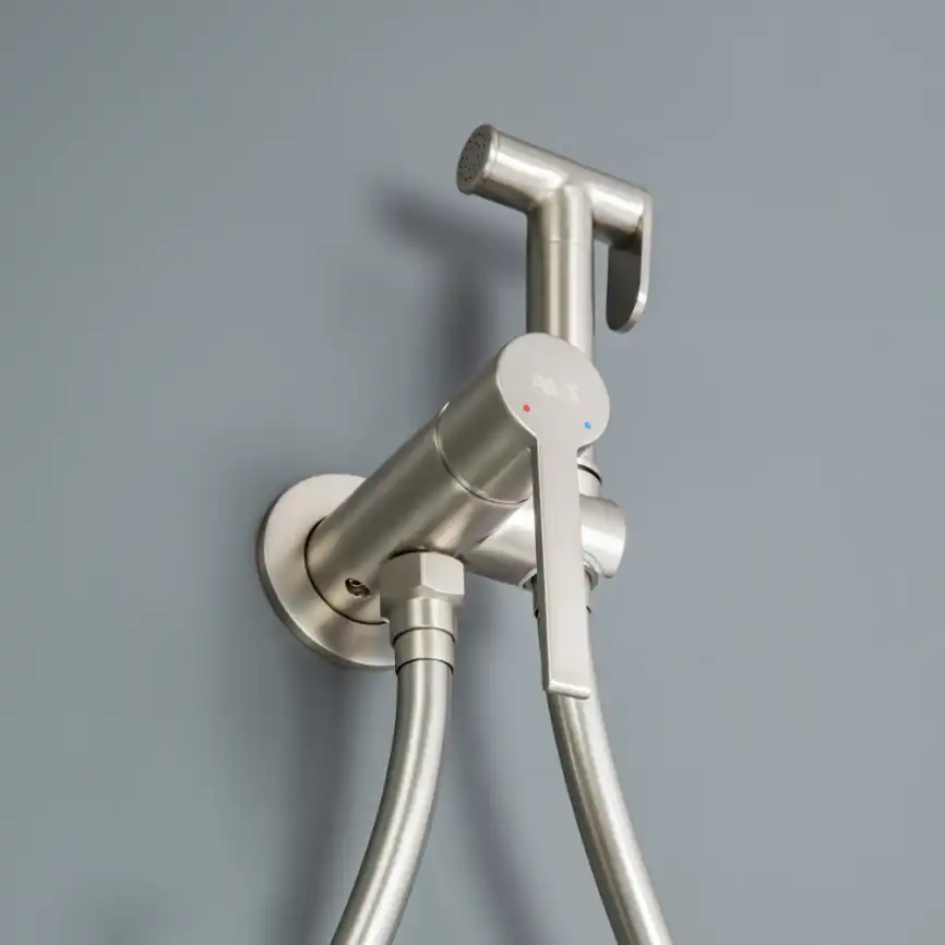 Гигиенический душ со смесителем AVS Elegant 811-431-BN, брашированный никель фото 2