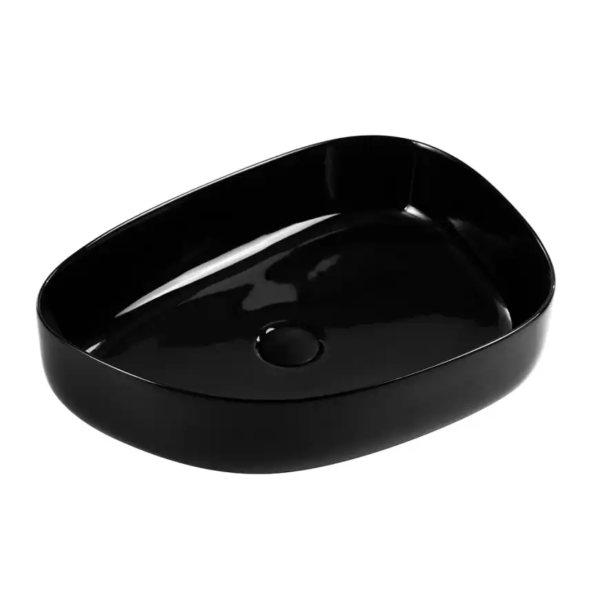 Раковина накладная BelBagno 545х415х140 BB1435-NERO, цвет Черный фото 1