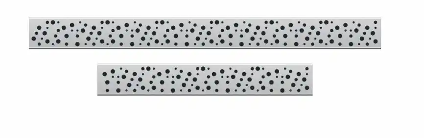 Душевой лоток PlastBrno 75 см, DESIGN 5 SZA5750 с перфарированной решеткой, цвет хром фото 2