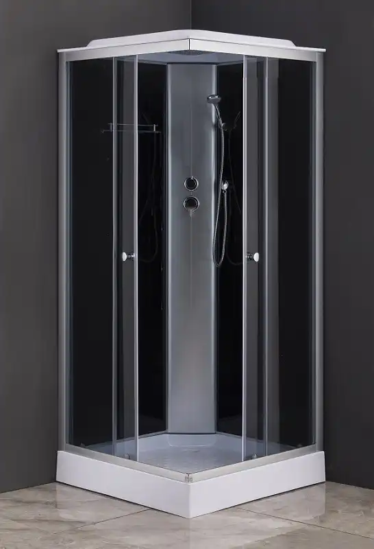 Душевая кабина Loranto 100х100, низкий поддон, Прозрачное стекло, CS-6411G,100*100*215 фото 2