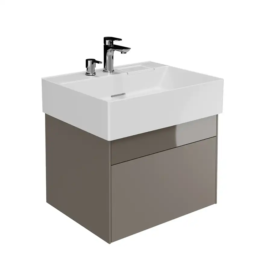 Тумба под раковину Kerama Marazzi LOGICA 60 см, LOG.60.2\SAN подвесная, Песчаный фото 1