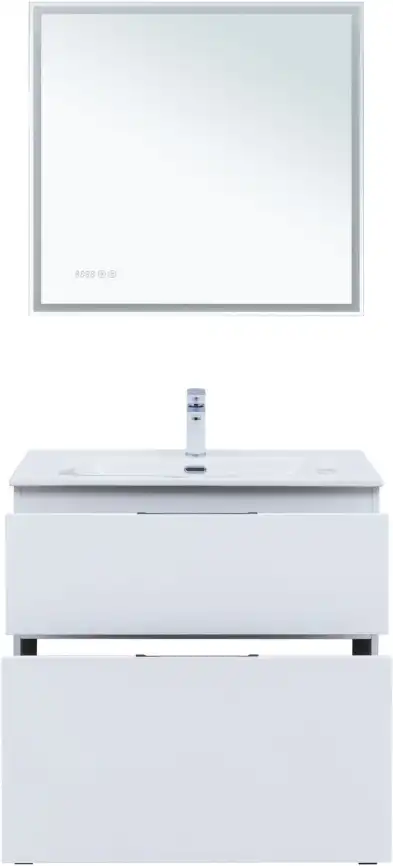 Тумба под раковину Aquanet Алвита New 80 напольная, белый матовый, 344134 фото 7