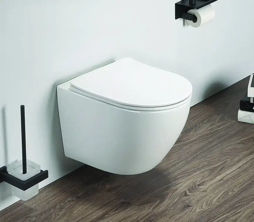 Подвесной унитаз безободковый Azario Grado  AZ-0046 SP , с сидением микролифт, цвет белый фото 12