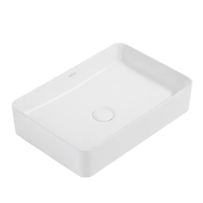 Раковина накладная ABBER RECHTECK 51х34,5х11 AC2207, прямоугольная, белая фото 1
