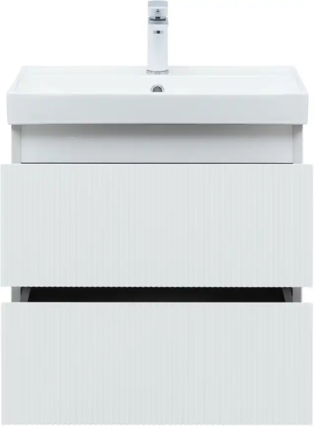 Тумба под раковину Aquanet Альтера 60 белый матовый, подвесная, 337154 фото 7