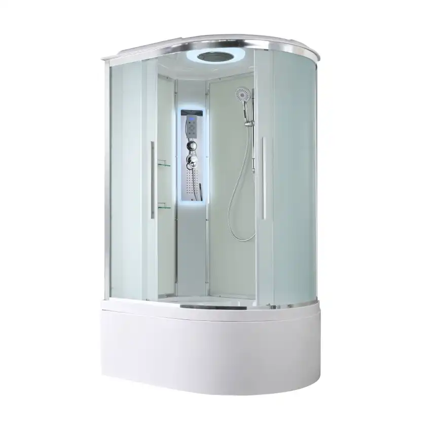 Душевая кабина AvaCan EM5812LLED 120x80 см, высокий поддон, с крышей, левая фото 1