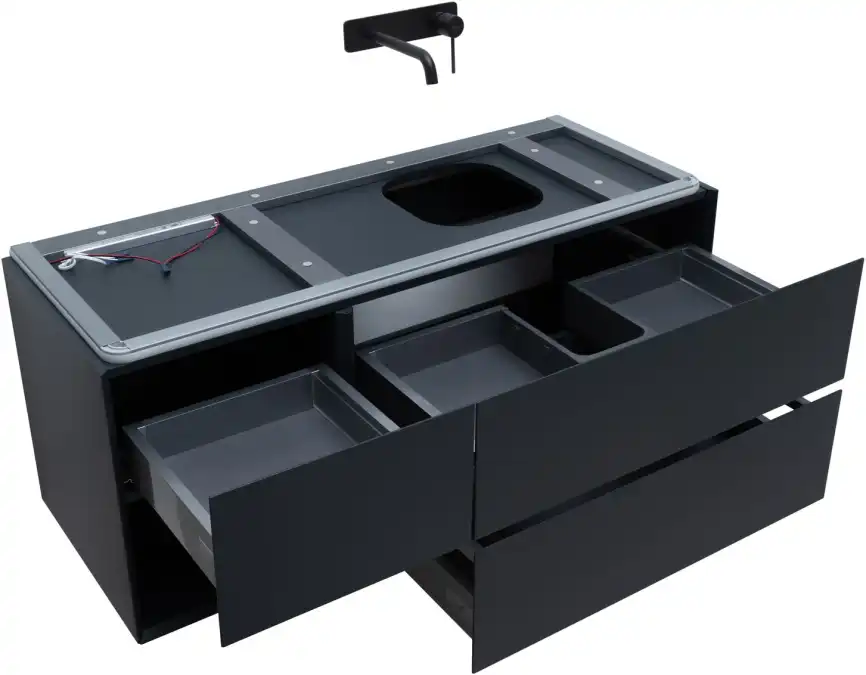 Тумба под раковину Allen Brau Infinity 120 1.21007.AM R антрацит матовый фото 10