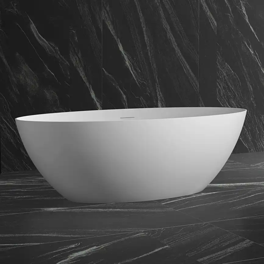 Акриловая ванна Abber 170х80 AB9374-1.7, отдельностоящая, Белая глянцевая фото 6