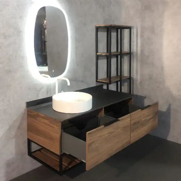 Тумба с умывальником Comforty Порто 120-1 Дуб темно-коричневый, 00-00000828 фото 5