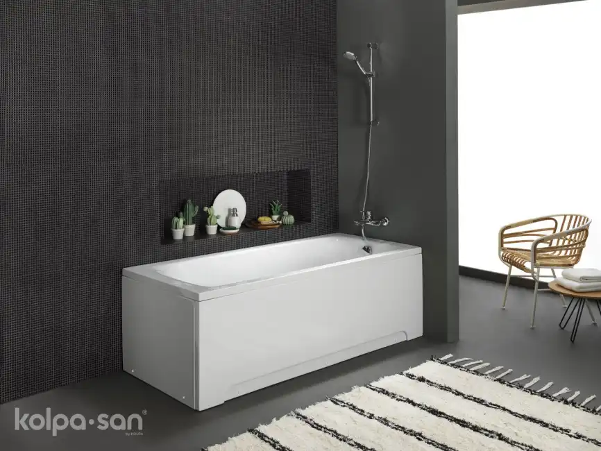 Акриловая ванна Kolpa-San QUAT Evelin 170x70 (1W28F) 900283, Белая фото 3