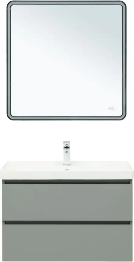 Тумба под раковину Aquanet Вега 2.0 80 мисти грин, подвесная, 337961 фото 9