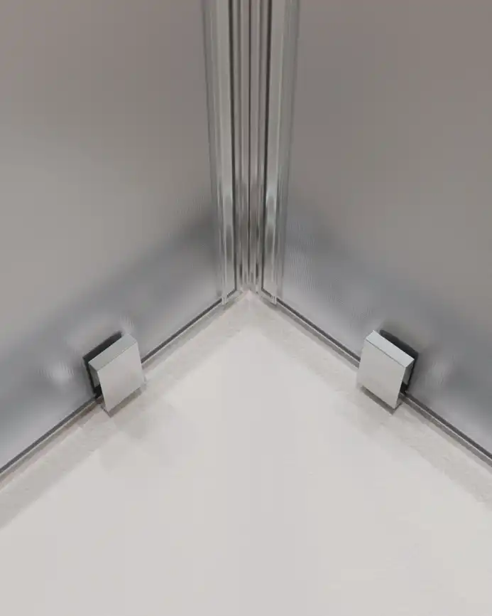 Душевой уголок CEZARES MOLVENO-A-2-100-P-Cr стекло Матовое рифленая, профиль Хром фото 4