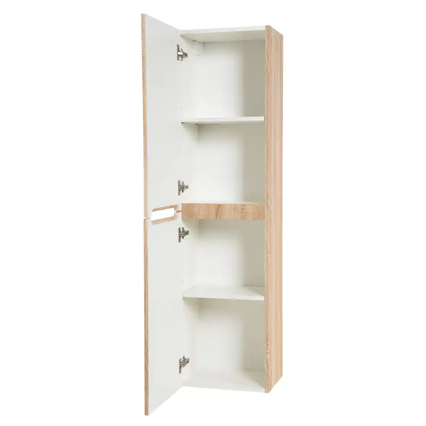 Шкаф-пенал BelBagno ETNA-1500-2A-SC-WO-P-L  Rovere Bianco фото 4