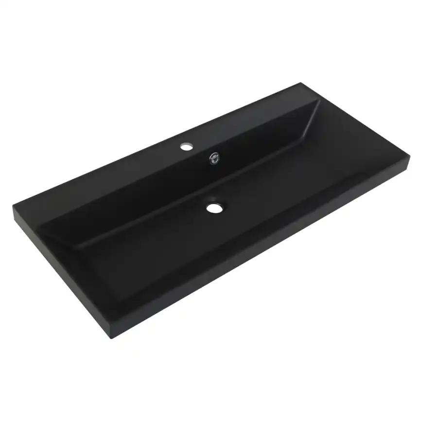 Раковина из искусственного камня BelBagno BB900/450-LV-ART-AST-NERO фото 1