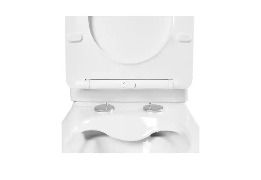 Унитаз-компакт напольный Aquatek ЛИБРА NEW безободковый с бачком AQ1263N-00 635*385*820, горизонтальный выпуск,тонкое сиденье микролифт фото 5
