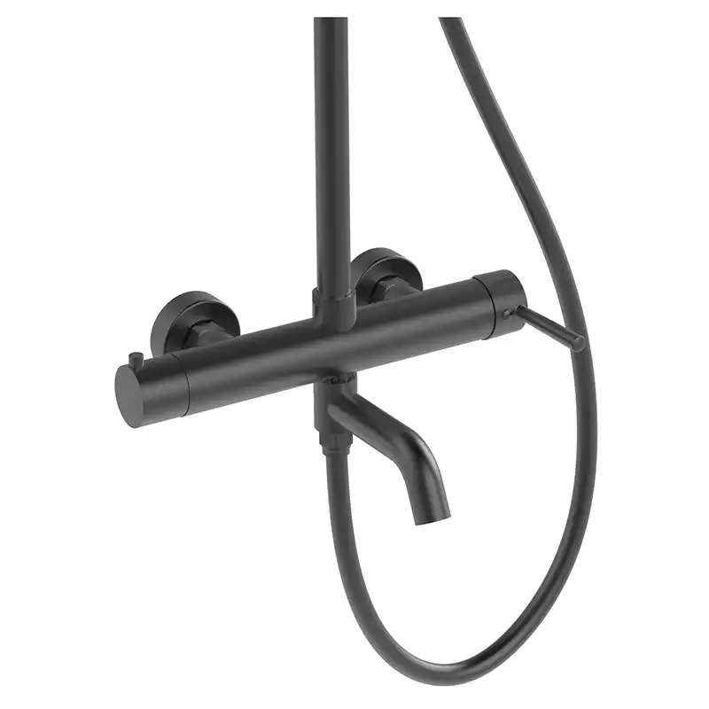 Душевая система AVS Slimmer 811-122-GM, оружейная сталь фото 3