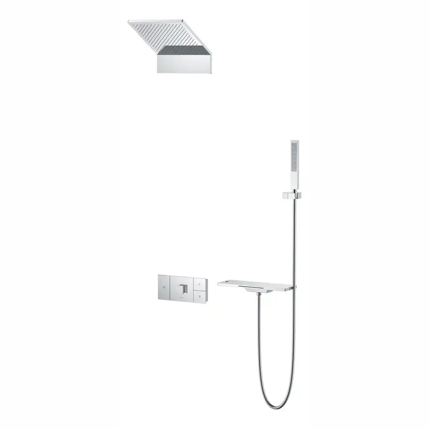 Душевая система  Vincea Futura VSFW-2F11TCH VSFW-2F11TCH  с термостатом, встраиваемая, хром фото 6