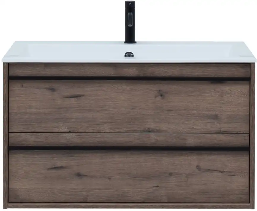 Тумба под раковину Aquanet Lino 90 Дуб Веллингтон 253913 фото 6