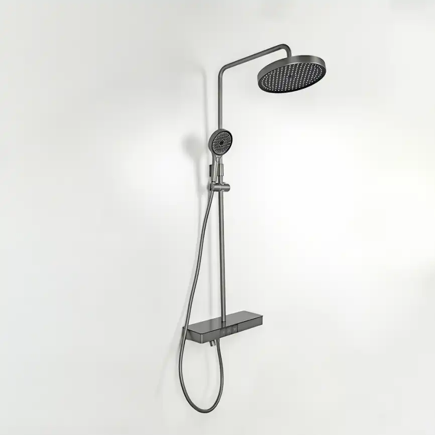 Душевая система AVS Torrent 804-020-GM, оружейная сталь фото 3