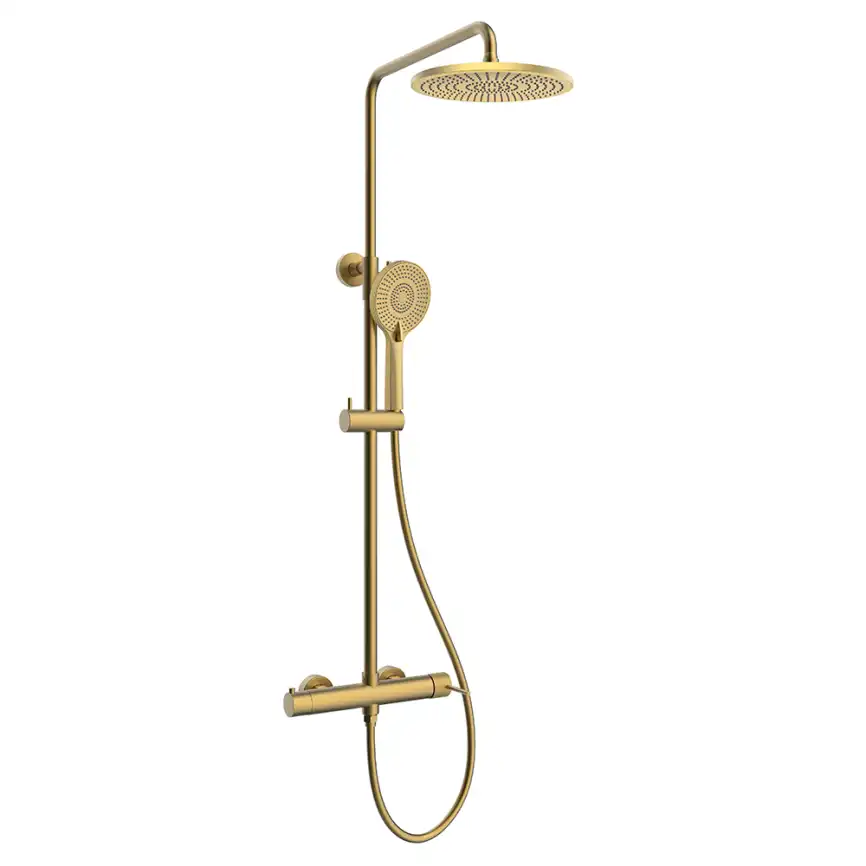 Душевая система AVS Pulse 811-051-BG, брашированное золото фото 1