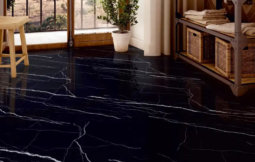 Керамогранит AZARIO PORTORO NERO 60х120 High Glossy (P4120821120HG) фото 7