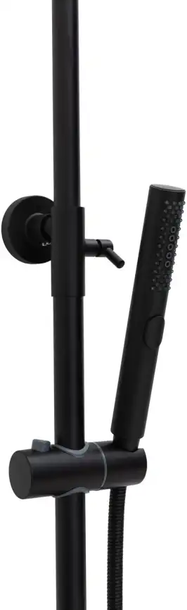 Душевая система Allen Brau Liberty 5.33007-31 с термостатом, черный матовый фото 4