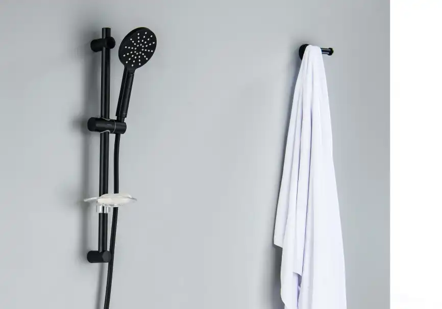 Душевой гарнитур Aquatek ОБЕРОН AQ2014MB, Черный матовый фото 8