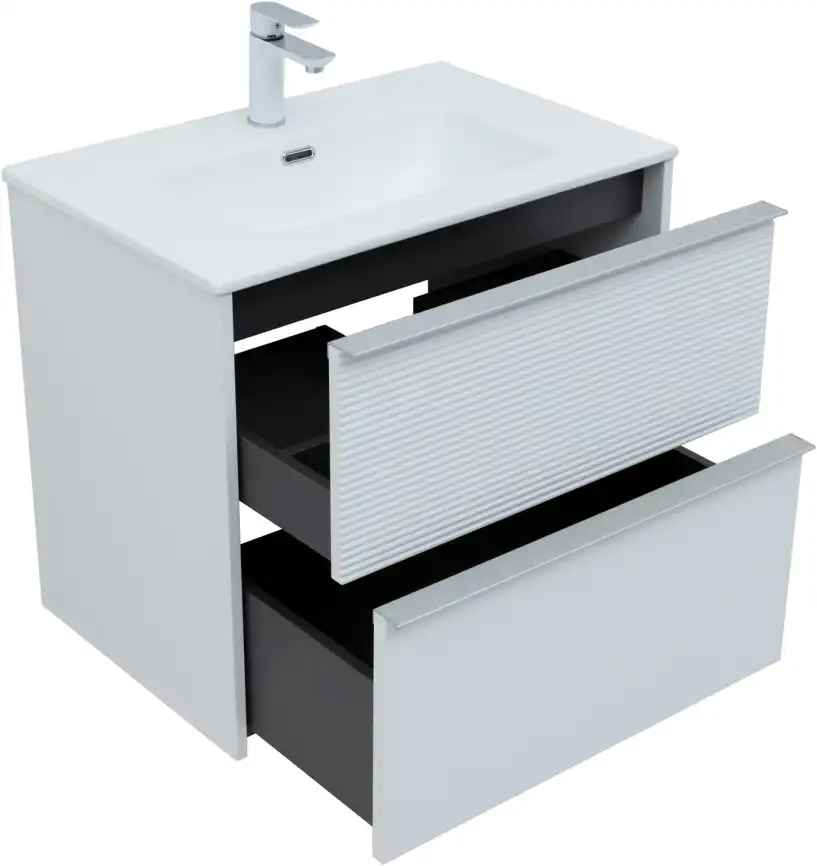 Тумба под раковину Aquanet Вита 70 белый матовый, подвесная, 330476 фото 5