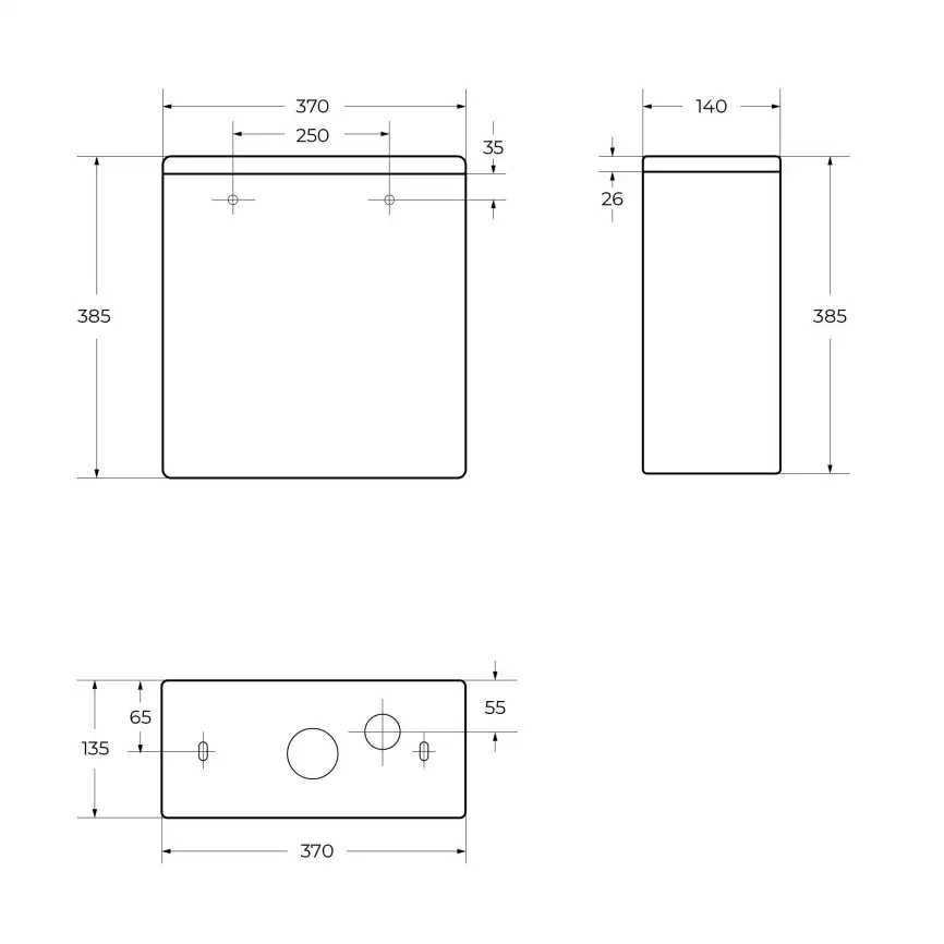 Бачок для унитаза BelBagno LOUNGE BB045/051T, Белый фото 2
