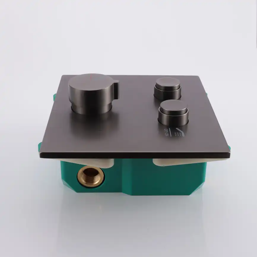 Смеситель для душа Vincea VSCV-421GM встраиваемый  двухфункциональный, вороненая сталь фото 3