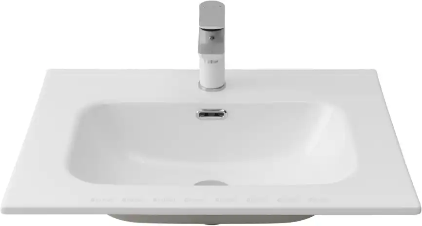 Раковина Aquanet Flat 60 254363 прямоугольная, Белая глянцевая фото 1