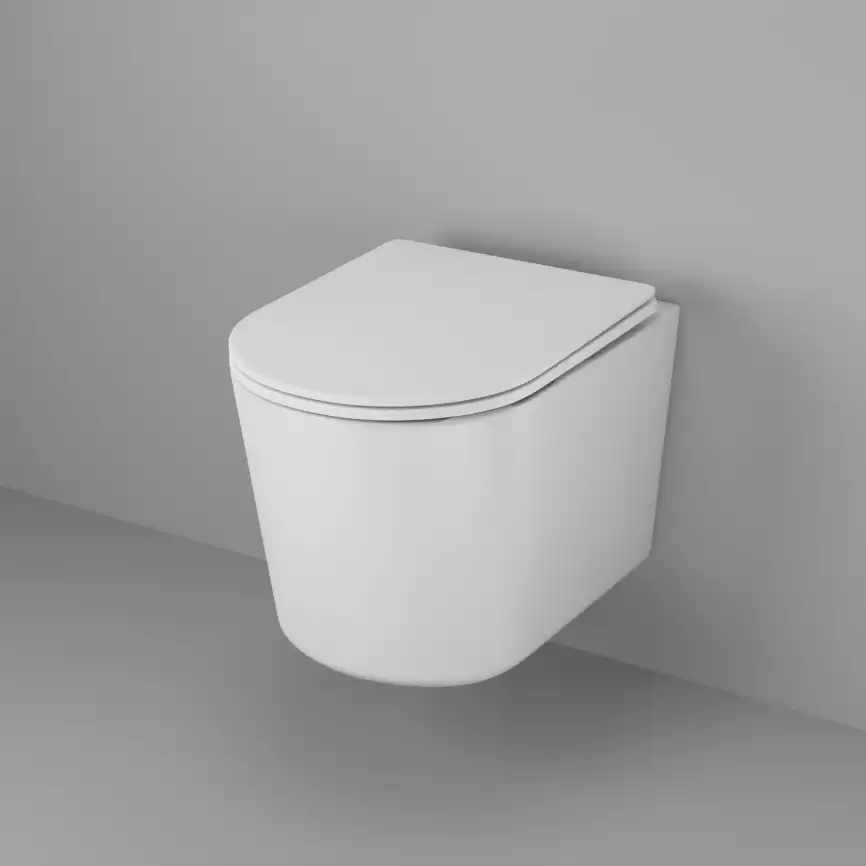 Унитаз подвесной Grossman Thin Rim GR-5602S безободковый, Белый глянцевый, с тонкой крышкой,микролифт фото 1