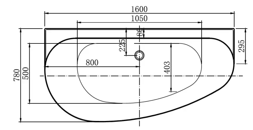Акриловая ванна Allen Brau Priority 5 В 160x78 2.31005.21B белый матовый фото 3