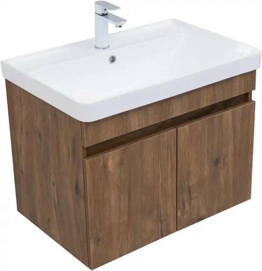 Тумба под раковину Aquanet Оптима 70 дуб рустикальный , 344796 фото 5