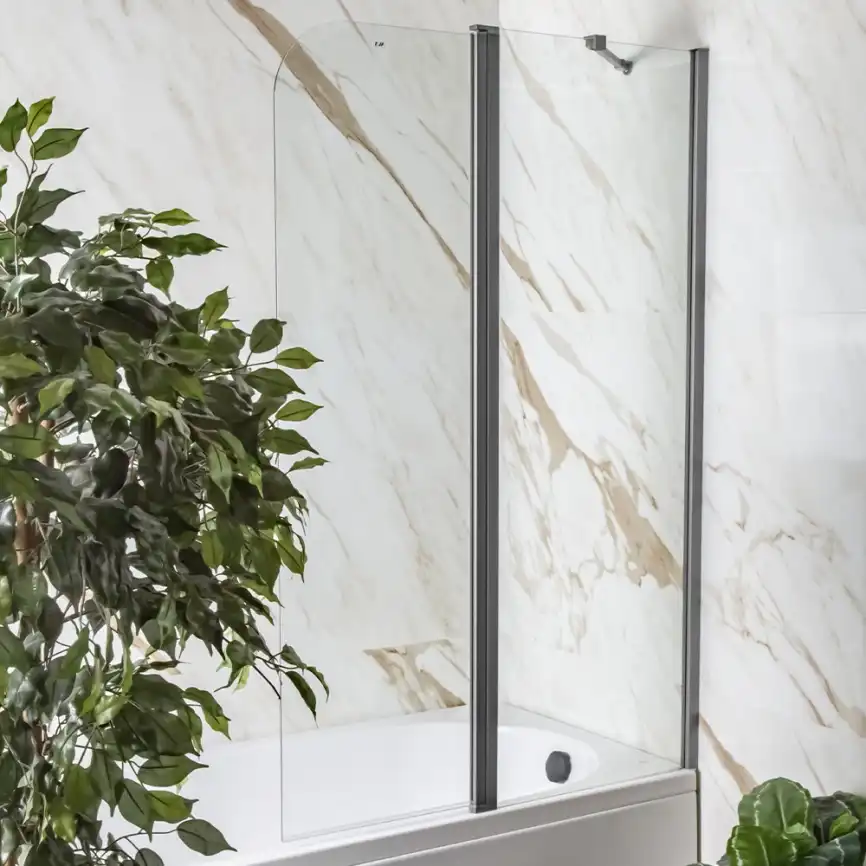 Шторка на ванну AVS Асти Дуо 100 см правая профиль оружейная сталь, прозрачное стекло, 803-0016-150-5545R-WS-T фото 11