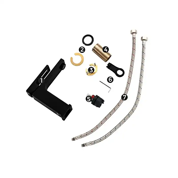 Смеситель для раковины Gappo G1017-6, Черный матовый фото 5