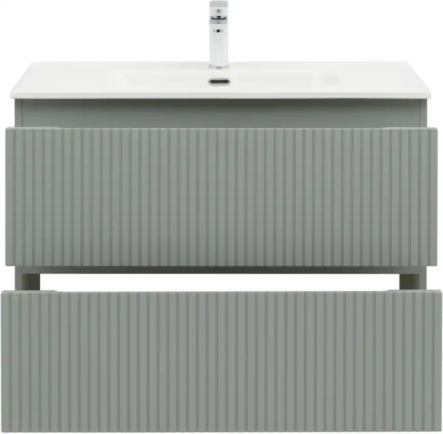 Тумба под раковину Aquanet Джейн (Flat) 90 мисти грин, подвесная, 335435 фото 11