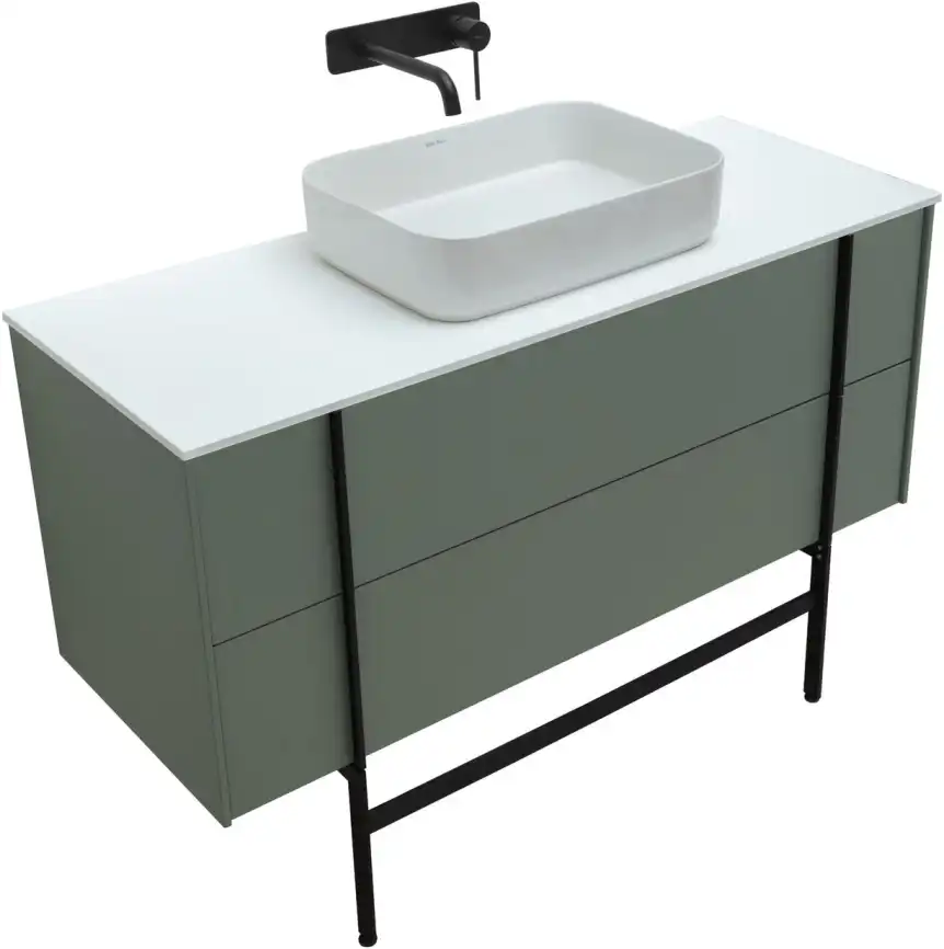 Тумба под раковину Allen Brau Reality 120 1.32008.CGM олива матовый фото 9