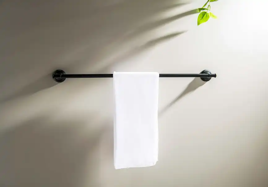 Держатель полотенец 600 мм Aquatek Классик AQ4514MB, Черный матовый фото 3